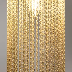 New Maytoni Pendelleuchte Edelstahl Stoff E14 Ø 68 cm rund Modern