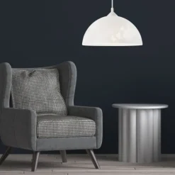 Lamkur Pendelleuchte Esstisch Grau Glas Wohnzimmer Lampe* Hängelampen|Esszimmer Lampen