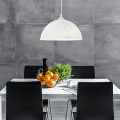 Lamkur Pendelleuchte Esstisch Grau Glas Wohnzimmer Lampe* Hängelampen|Esszimmer Lampen