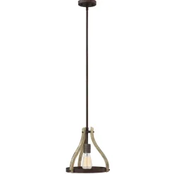 Elstead Pendelleuchte Esstisch Holz Metall verstellbar ESITEESH* Hängelampen|Küchenlampen