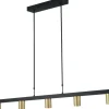 Masterlight Pendelleuchte Esstisch Schwarz Gold 5-flammig GU10* Wohnzimmerlampen|Esszimmer Lampen