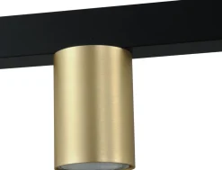Masterlight Pendelleuchte Esstisch Schwarz Gold 5-flammig GU10* Wohnzimmerlampen|Esszimmer Lampen