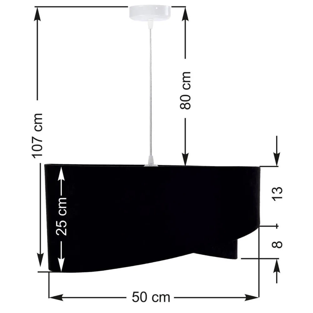 Discount BPS Koncept Pendelleuchte Esstisch Schwarz Silber Stoff Ø50cm