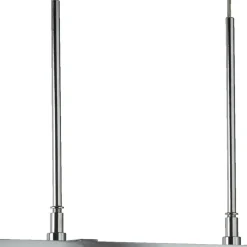 Sale Searchlight Pendelleuchte 3-flammig Chrom Klar E27 Glas Metall