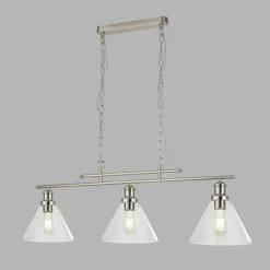 Sale Searchlight Pendelleuchte 3-flammig E27 B: 95 cm Vintage Design