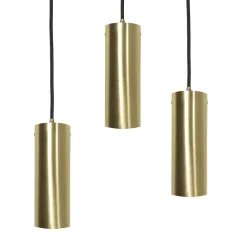 Discount Giovanni Battista Pendelleuchte 3-flammig E27 Messing Eisen in Schwarz Bronze