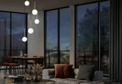 Discount Nowodvorski Pendelleuchte 5-flammig G9 in Schwarz Weiß Gold matt