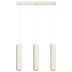 Sollux Pendelleuchte 3-flammig GU10 B: 45 cm in Creme Modern* Hängelampen|Wohnzimmerlampen