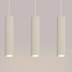 Sollux Pendelleuchte 3-flammig GU10 B: 45 cm in Creme Modern* Hängelampen|Wohnzimmerlampen