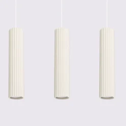 Sollux Pendelleuchte 3-flammig GU10 B: 45 cm in Creme Modern* Hängelampen|Wohnzimmerlampen