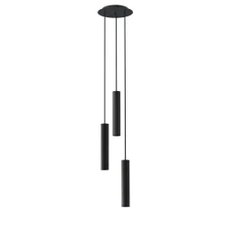 Discount Nowodvorski Pendelleuchte 3-flammig Schwarz E27 Metall Modern verstellbar