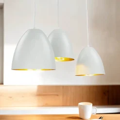 Sale Easylight Pendelleuchte 3-flammig verstellbar Weiß Gold E27