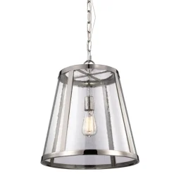 Elstead Pendelleuchte FLOR Nickel Ø41cm Lampe Wohnzimmer