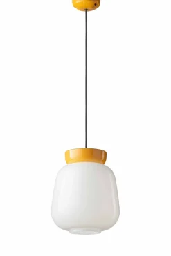 Clearance Ferroluce Pendelleuchte Glas Keramik E27 D: 29 cm H: max. 154 cm