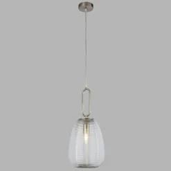 Searchlight Pendelleuchte Glas Metall Ø 24 cm H: 1,3 m verstellbar E27* Hängelampen|Esszimmer Lampen