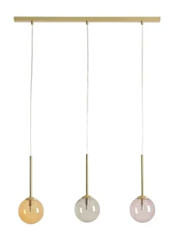 ALDEX Pendelleuchte Glas Metall G9 in Gold Schwarz Bernstein* Bürolampen|Feuchtraumleuchten