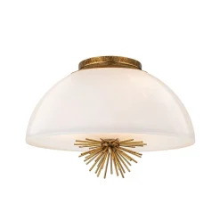 Elstead Pendelleuchte Glas Metall D: 45,7 cm rund 3x E14 verstellbar* Hängelampen|Bürolampen