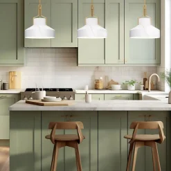 Sale Elstead Pendelleuchte Glas Metall D: 37 cm H: max. 143,9 cm E27