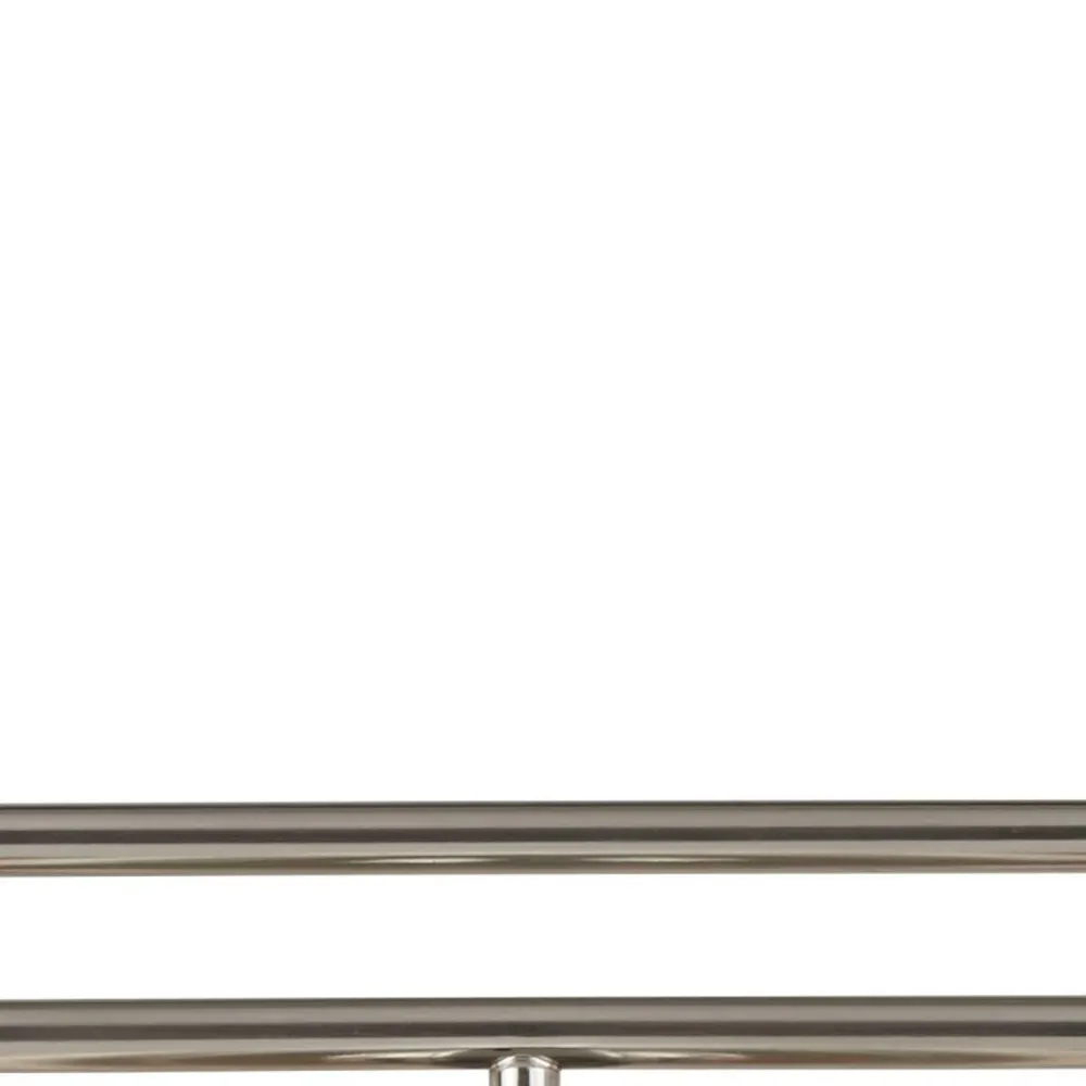 Searchlight Pendelleuchte Glas Metall B: 99 cm H: max. 1,2 m in Silber* Hängelampen|Esszimmer Lampen