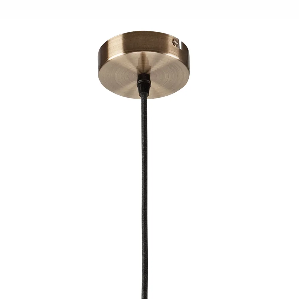 Hot Lamkur Pendelleuchte Glas Metall E27 Ø 28 cm Vintage Esszimmer