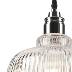 Hot Lamkur Pendelleuchte Glas Metall E27 Ø 28 cm Vintage Esszimmer