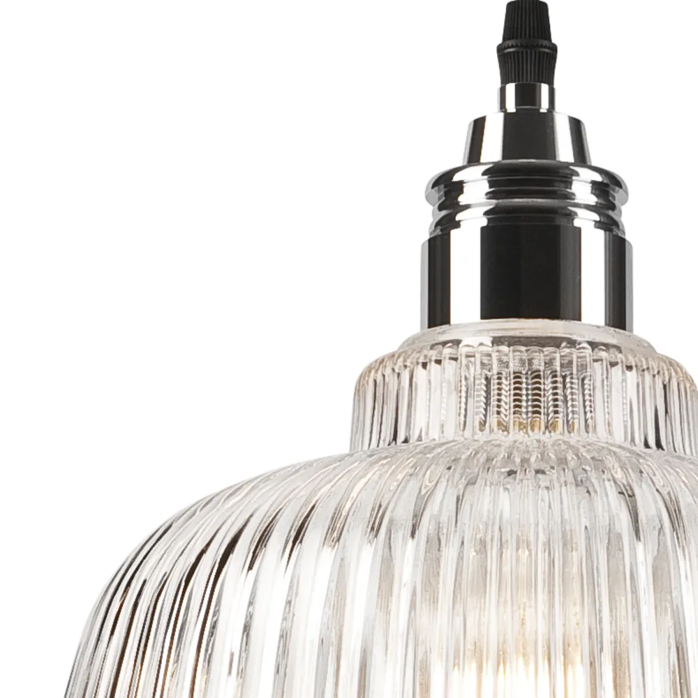 Hot Lamkur Pendelleuchte Glas Metall E27 Ø 28 cm Vintage Esszimmer