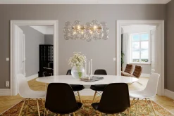 Clearance By Rydéns Pendelleuchte Glas Metall L: 80 cm H: max. 120 cm in Gold