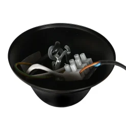 Clearance Steinhauer Pendelleuchte Glas Metall Schwarz Rauchgrau B:31 cm E14