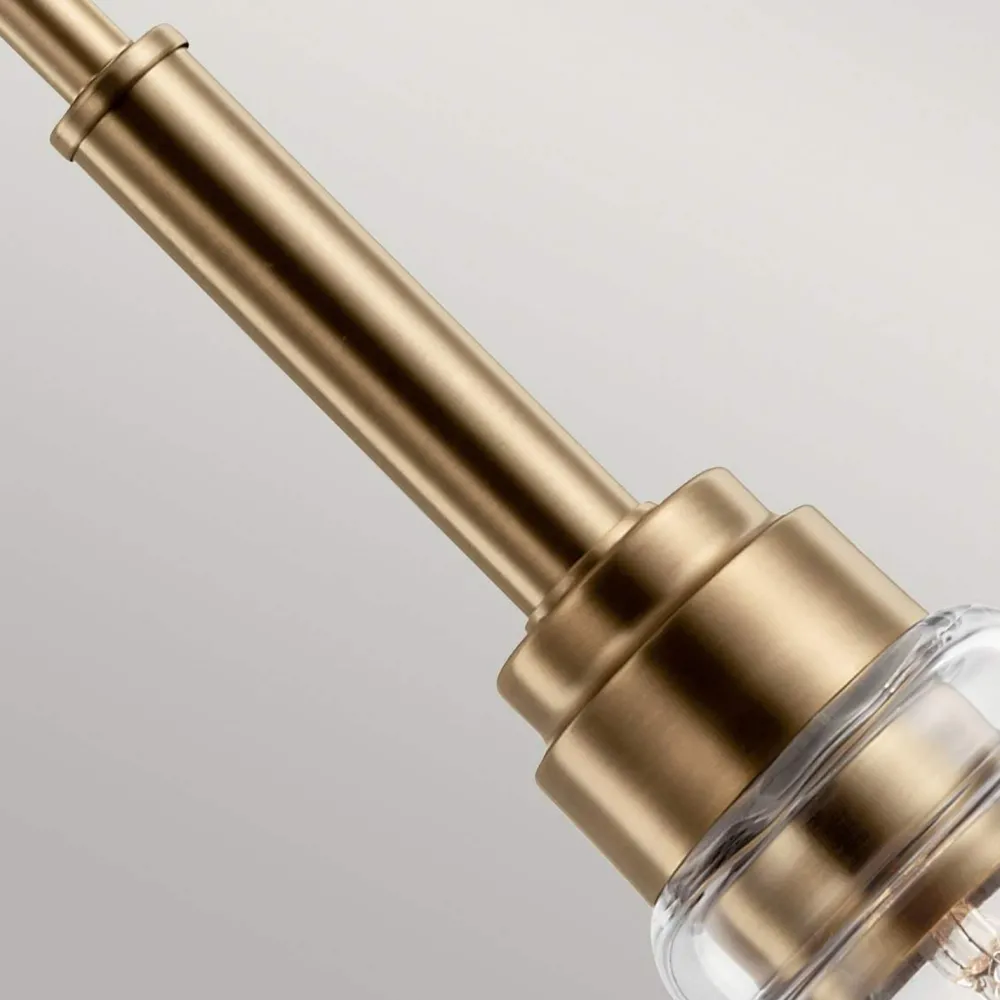 Online Elstead Pendelleuchte Glas Metall Ø 12,4 cm Vintage in Messing