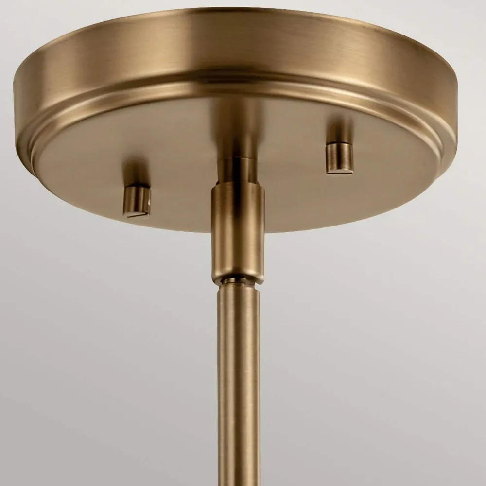 Online Elstead Pendelleuchte Glas Metall Ø 12,4 cm Vintage in Messing