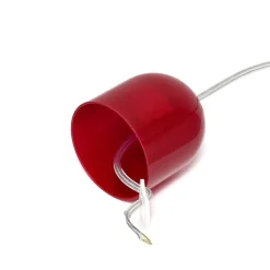 Lamkur Pendelleuchte Glas Rot Weiß rund Retro Küche Esstisch* Hängelampen|Esszimmer Lampen