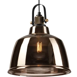 Sale Lamkur Pendelleuchte Glas Schirm Industrial Vintage E27