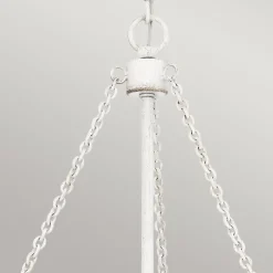 Elstead Pendelleuchte Glas Seil Metall E27 D: 50,4 cm rund 4x E27* Hängelampen|Bürolampen