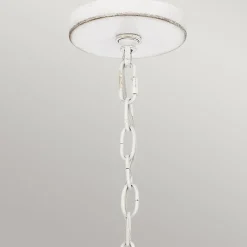 Elstead Pendelleuchte Glas Seil Metall E27 D: 50,4 cm rund 4x E27* Hängelampen|Bürolampen