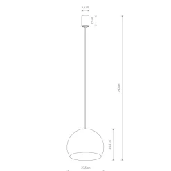 Clearance Nowodvorski Pendelleuchte Gold matt GU10 Ø 27,5 cm Metall Retro Kugel