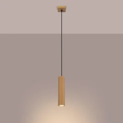 Sollux Pendelleuchte GU10 B: 8 cm H: max. 118 cm Aluminium in Gold* Hängelampen|Wohnzimmerlampen