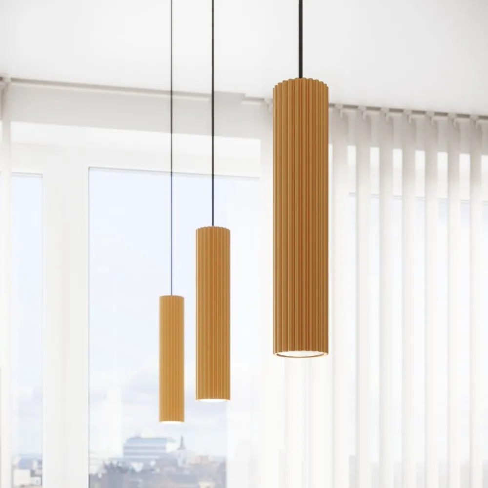 Sollux Pendelleuchte GU10 B: 8 cm H: max. 118 cm Aluminium in Gold* Hängelampen|Wohnzimmerlampen