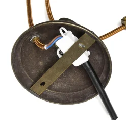 Giovanni Battista Pendelleuchte Höhenverstellbar aus echtem Messing* Glaslampen|Metall Lampen