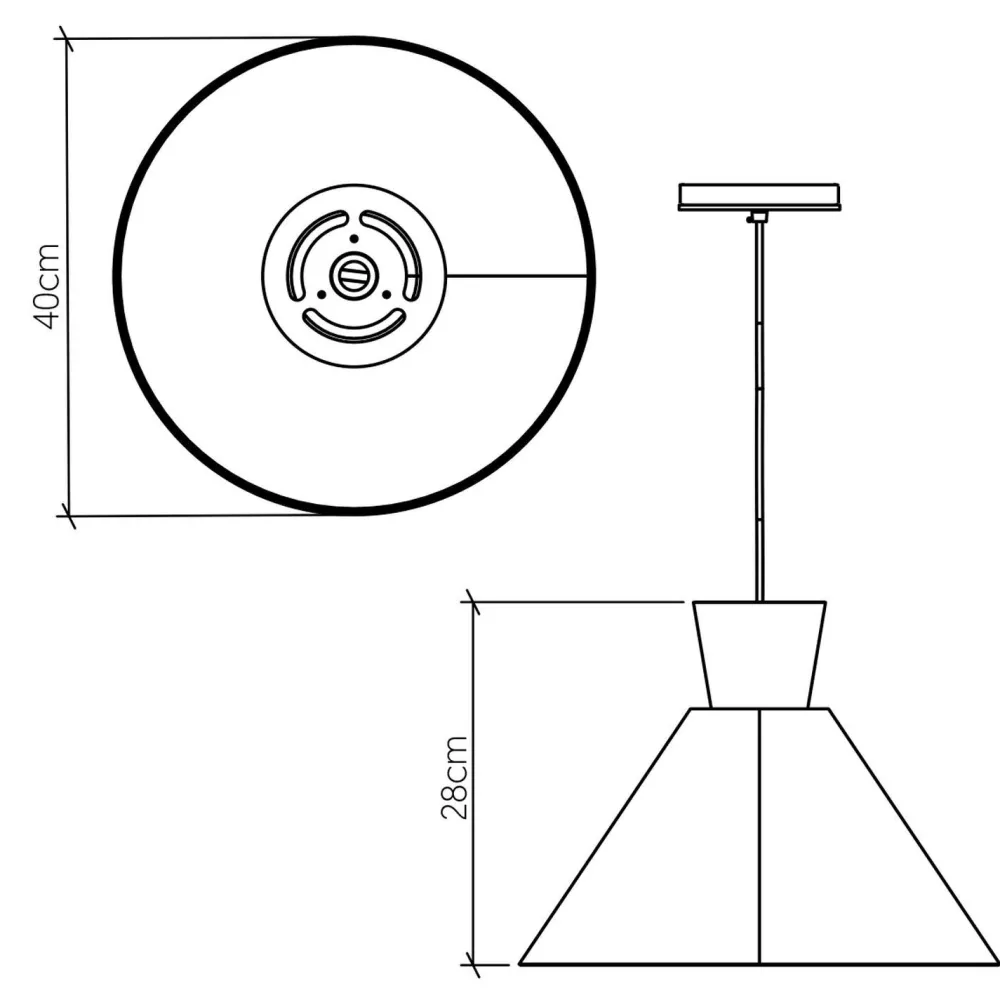 Hot Elstead Pendelleuchte Holz Furnier Teak E27 D: 40 cm Modern