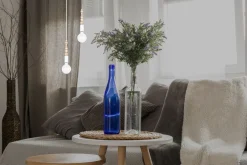 Belis Pendelleuchte Holz Metall Weiß E27 Ø14 cm rund wohnlich* Hängelampen|Bürolampen