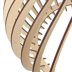 Sale Sollux Pendelleuchte Holz rund Ø43cm Modern wohnlich NIGILIA