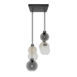TK Lighting Pendelleuchte in Bernstein Graphit 6xE27 Esstisch