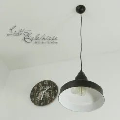 Trio Reality Pendelleuchte Industrial aus Metall Ø 26 cm Braun antik* Hängelampen|Esszimmer Lampen