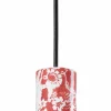 Sale Ferroluce Pendelleuchte Keramik E27 D: 5,5 cm rund Rot Muster