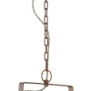 Online Ferroluce Pendelleuchte Keramik Metall E27 Orange Shabby Antik