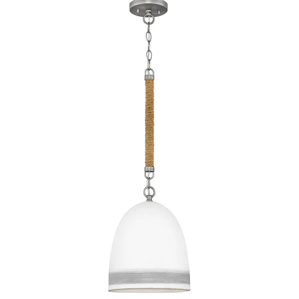 Hot Elstead Pendelleuchte Keramik Schirm D: 25,4 cm E27 Retro