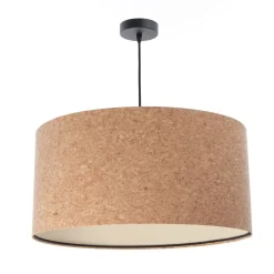 New BPS Koncept Pendelleuchte Kork Ø 30 cm E27 Natur Schwarz Modern Esstisch