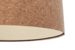 New BPS Koncept Pendelleuchte Kork Ø 30 cm E27 Natur Schwarz Modern Esstisch