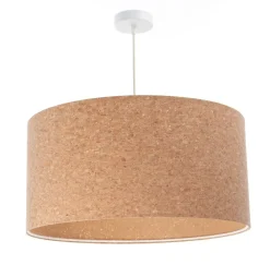 Discount BPS Koncept Pendelleuchte Kork Ø 30 cm E27 Natur Weiß Modern