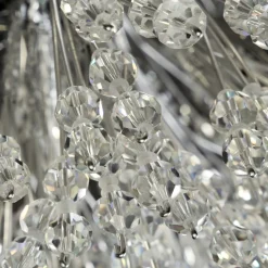 Searchlight Pendelleuchte Kristall 7-flammig G9 D: 40 cm Glas Metall* Hängelampen|Wohnzimmerlampen